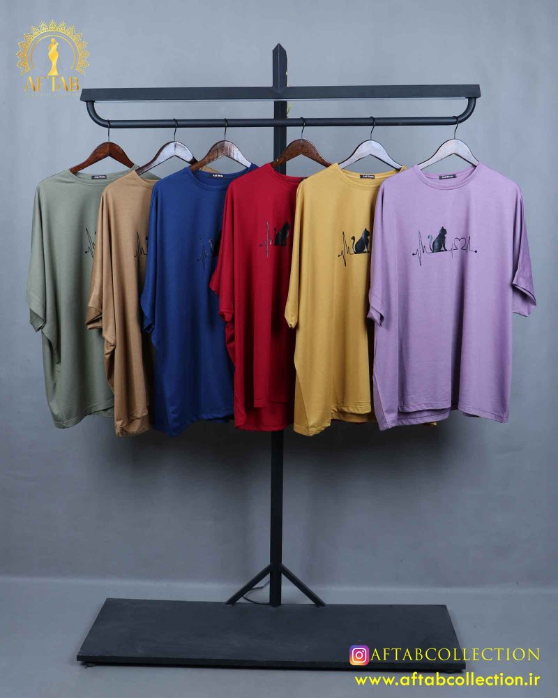 تیشرت کیمونو چاپی سایزبزرگ