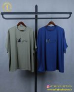 تیشرت کیمونو چاپی سایزبزرگ سبز