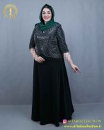 پیراهن مجلسی لمه دو تیکه سایزبزرگ