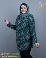 تونیک ملانژ طرحدار سایزبزرگ 5072 - Image 3