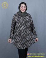 تونیک ملانژ طرحدار سایزبزرگ