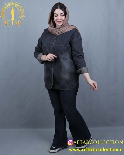 مانتو جین دالبری ترک سایزبزرگ