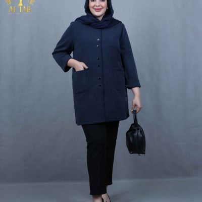 مانتو جفت دکمه اویشو سایزبزرگ