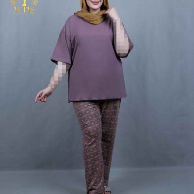 ست راحتی چاپ طلایی سایزبزرگ ..1