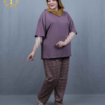 ست راحتی چاپ طلایی سایزبزرگ ..12