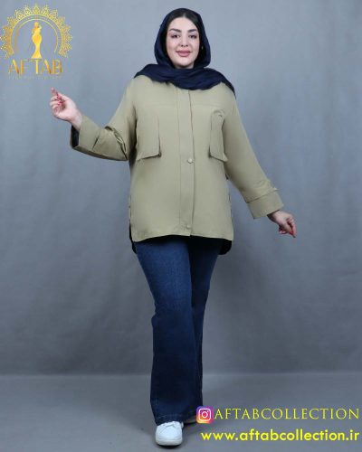 بارانی دو جیب سایزبزرگ