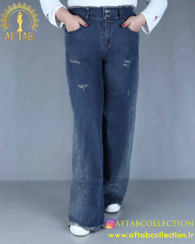 شلوار جین شافل بگ سایزبزرگ