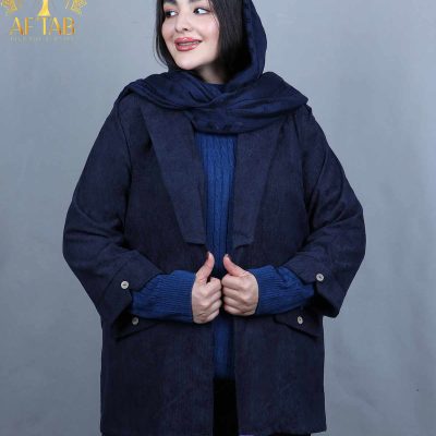 مانتو کتی مخمل کبریتی سایزبزرگ