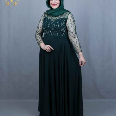 پیراهن مجلسی حریر درختی سایزبزرگ