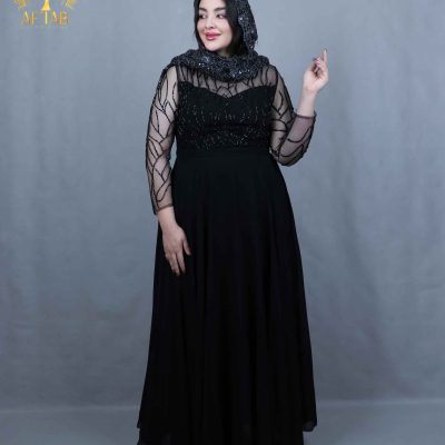 پیراهن مجلسی حریر درختی سایزبزرگ