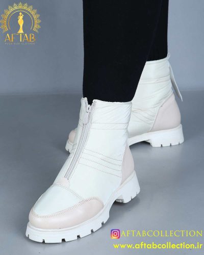 نیم بوت شمعی وسط زیپ پابزرگ