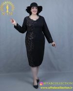 پیراهن مجلسی میدی نگین لاله سایزبزرگ