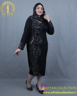 پیراهن مجلسی میدی نگین لاله سایزبزرگ