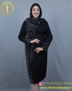 پیراهن مجلسی میدی نگین لاله سایزبزرگ