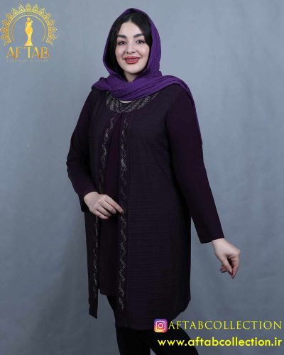 تونیک دوتیکه نگینی سایزبزرگ