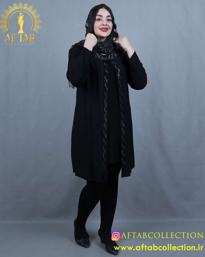 تونیک دوتیکه نگینی سایزبزرگ