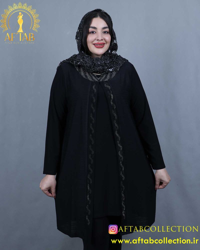 تونیک دوتیکه نگینی سایزبزرگ