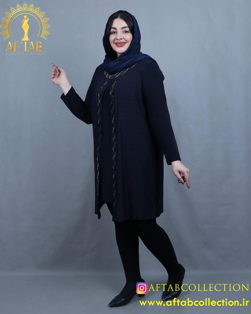 تونیک دوتیکه نگینی سایزبزرگ