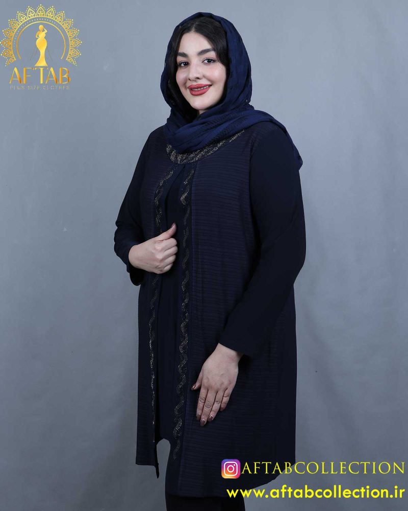 تونیک دوتیکه نگینی سایزبزرگ