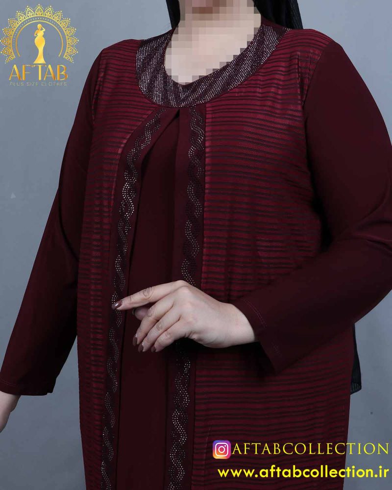 تونیک دوتیکه نگینی سایزبزرگ