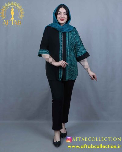 شومیز جلو زیپ سایزبزرگ