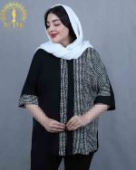 شومیز جلو زیپ سایزبزرگ