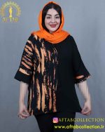 شومیز الیزا کراواتی طرحدار سایزبزرگ