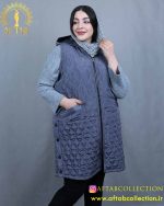 پافر بلند بغل دکمه سایزبزرگ زمستانه
