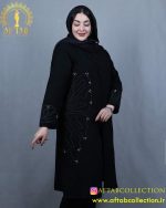 مانتو مجلسی گلدوزی سایزبزرگ راحت