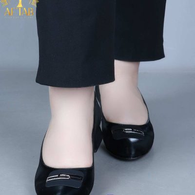 کفش مجلسی ساتن نگین مربع پابزرگ