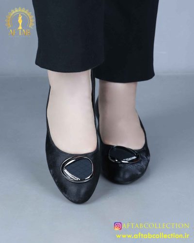 کفش مجلسی ساتن سگک دار پابزرگ