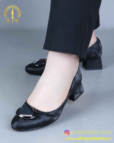 کفش مجلسی ساتن سگک دار پابزرگ