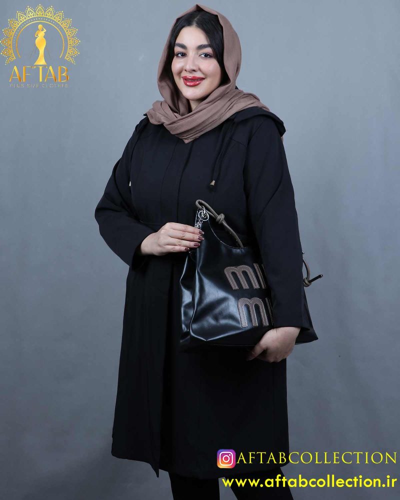 پالتو پرادا مرور دوزی سایزبزرگ 6217 - تصویر 2
