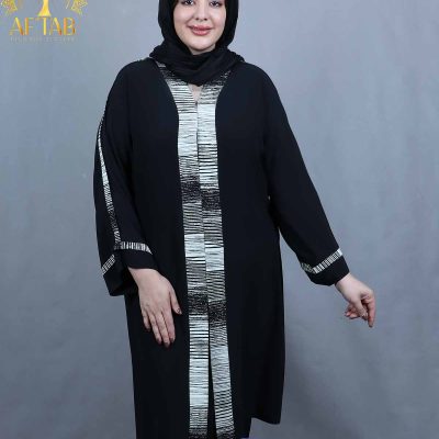 مانتو کریشه نوار خرجکار راه سایزبزرگ