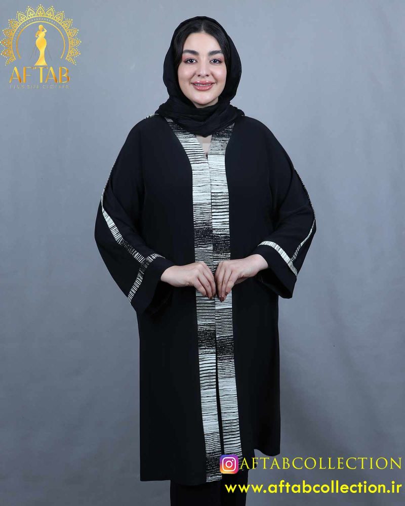 مانتو کریشه نوار خرجکار راه سایزبزرگ