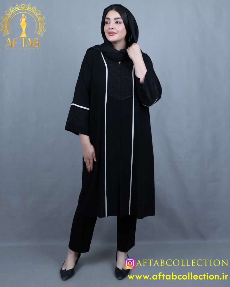 مانتو مجلسی کریشه بیزو سایز بزرگ