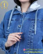 مانتو جین کلاه دار سایزبزرگ