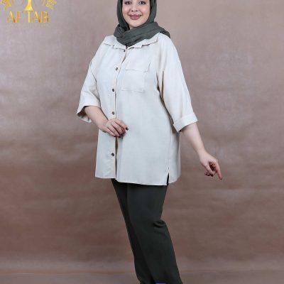 شومیز سوفیا پشت دکمه سایزبزرگ