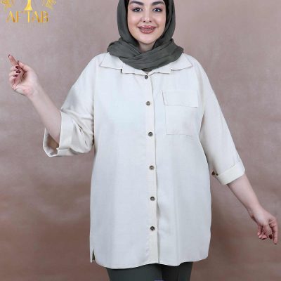 شومیز سوفیا پشت دکمه سایزبزرگ