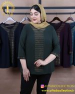 شومیز جودون نگین طلایی سایزبزرگ