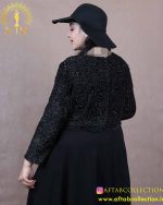 پیراهن مجلسی کرپ کش ریسه ای سایزبزرگ413..