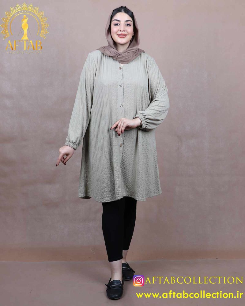 تونیک بلند پفکی سایزبزرگ
