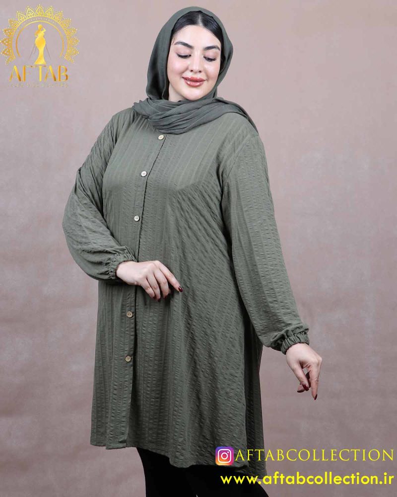 تونیک بلند پفکی سایزبزرگ