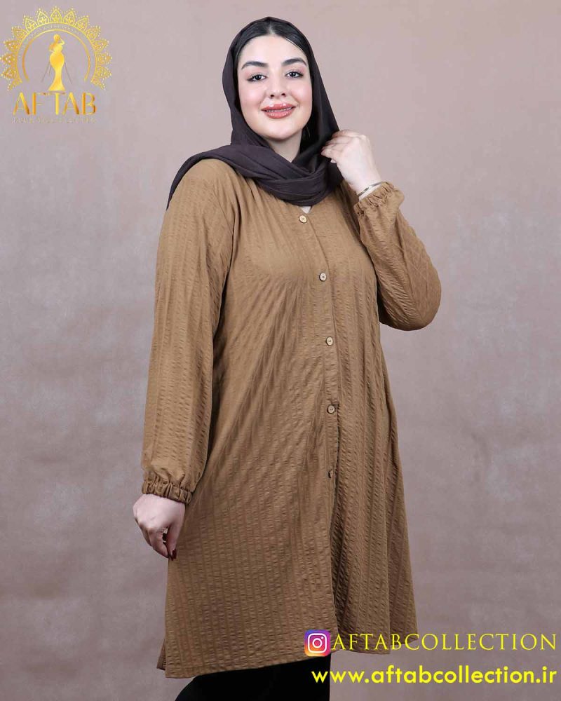 تونیک بلند پفکی سایزبزرگ
