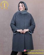 مانتو ملانژ سه دکمه فلزی سایزبزرگ