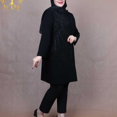 مانتو کرپ خورشیدی سایزبزرگ