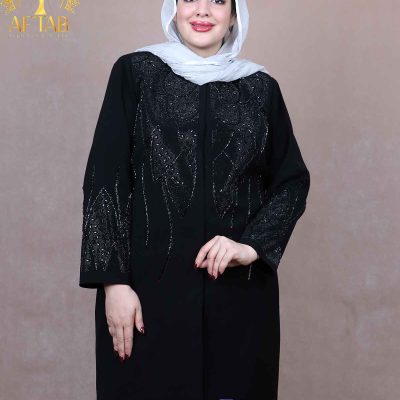 مانتو کرپ برگی سایزبزرگ