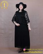 پیراهن مجلسی بالاتنه گیپور سایزبزرگ