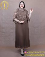 پیراهن مجلسی بالاتنه گیپور سایزبزرگ