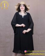 پیراهن مجلسی یقه سنگی سایزبزرگ